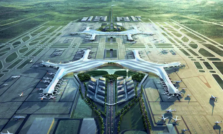 De internationale luchthaven Chengdu Shuangliu