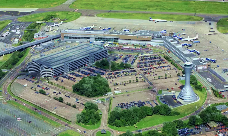 De luchthaven van Edinburgh