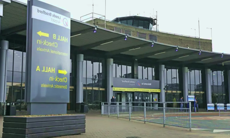 De internationale luchthaven Leeds Bradford