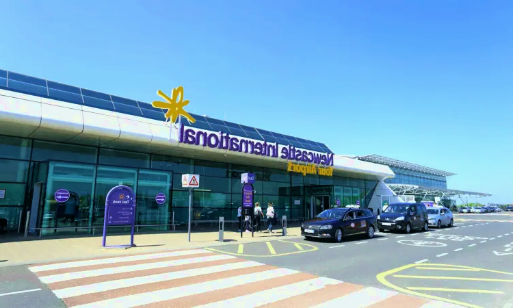 De internationale luchthaven van Newcastle