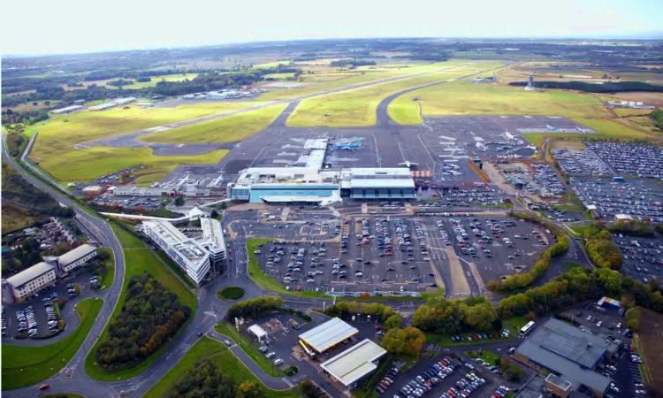 De internationale luchthaven van Newcastle