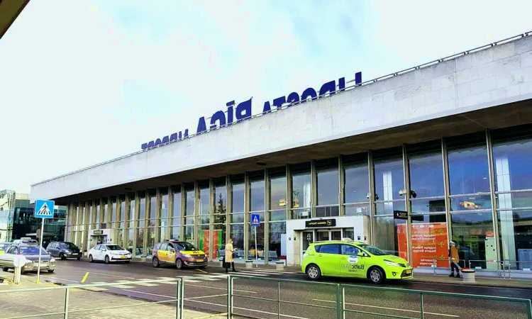 De internationale luchthaven van Riga