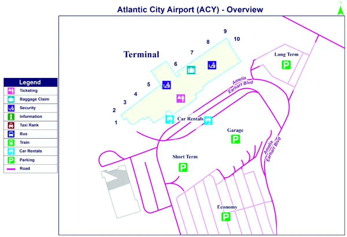 Internationale luchthaven Atlantic City