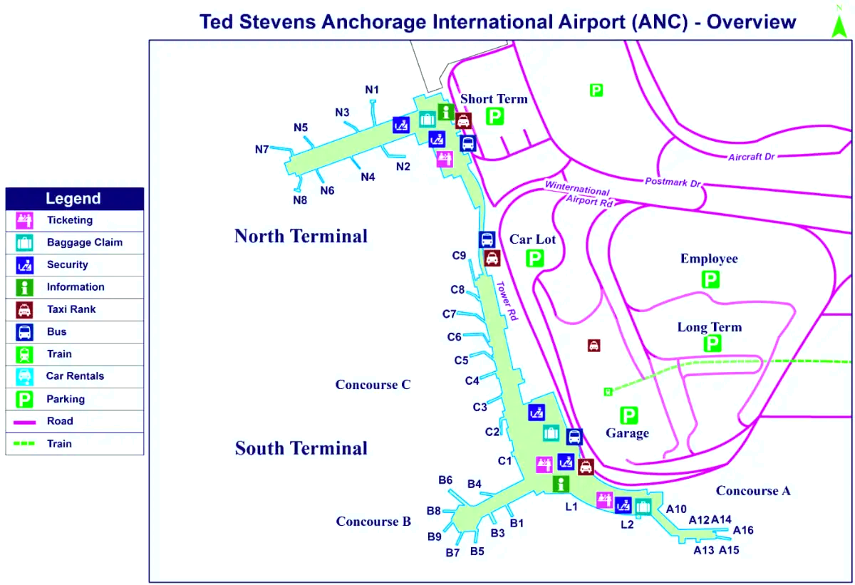 Internationale luchthaven Ted Stevens Anchorage