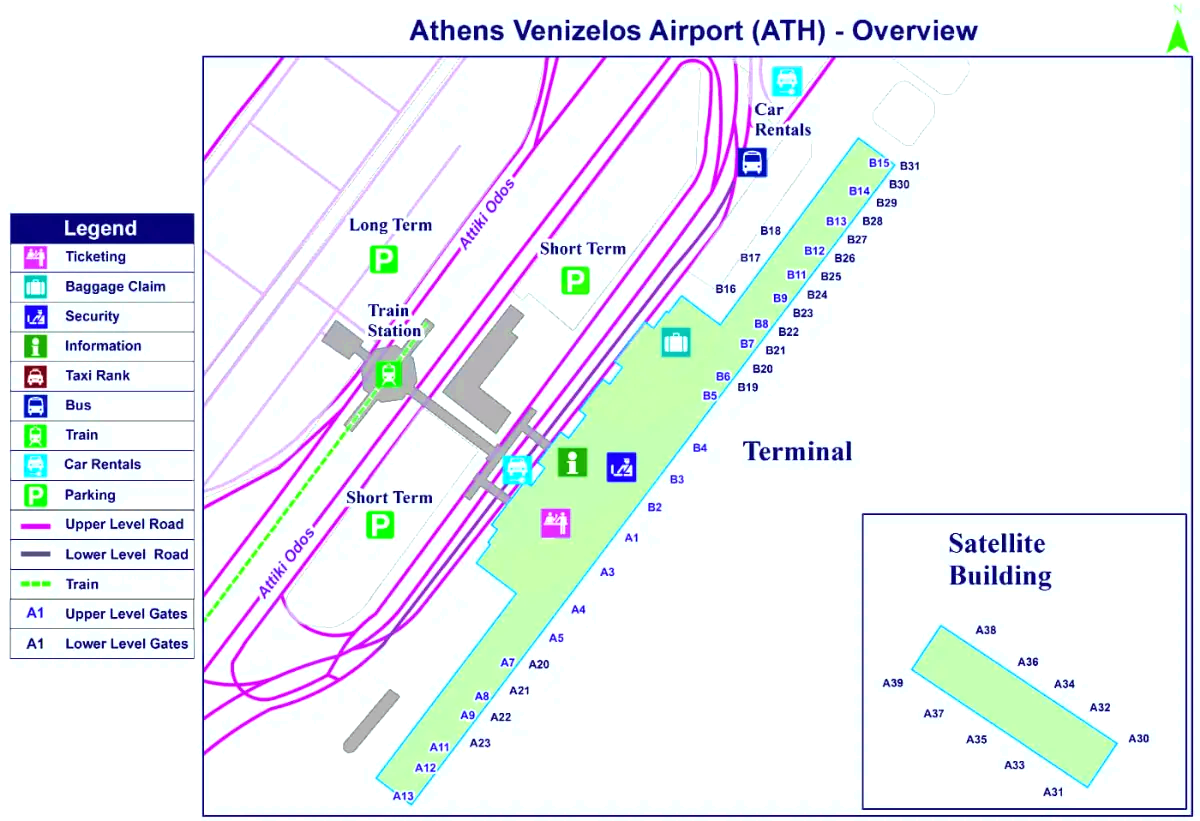 Internationale luchthaven van Athene 'Eleftherios Venizelos'