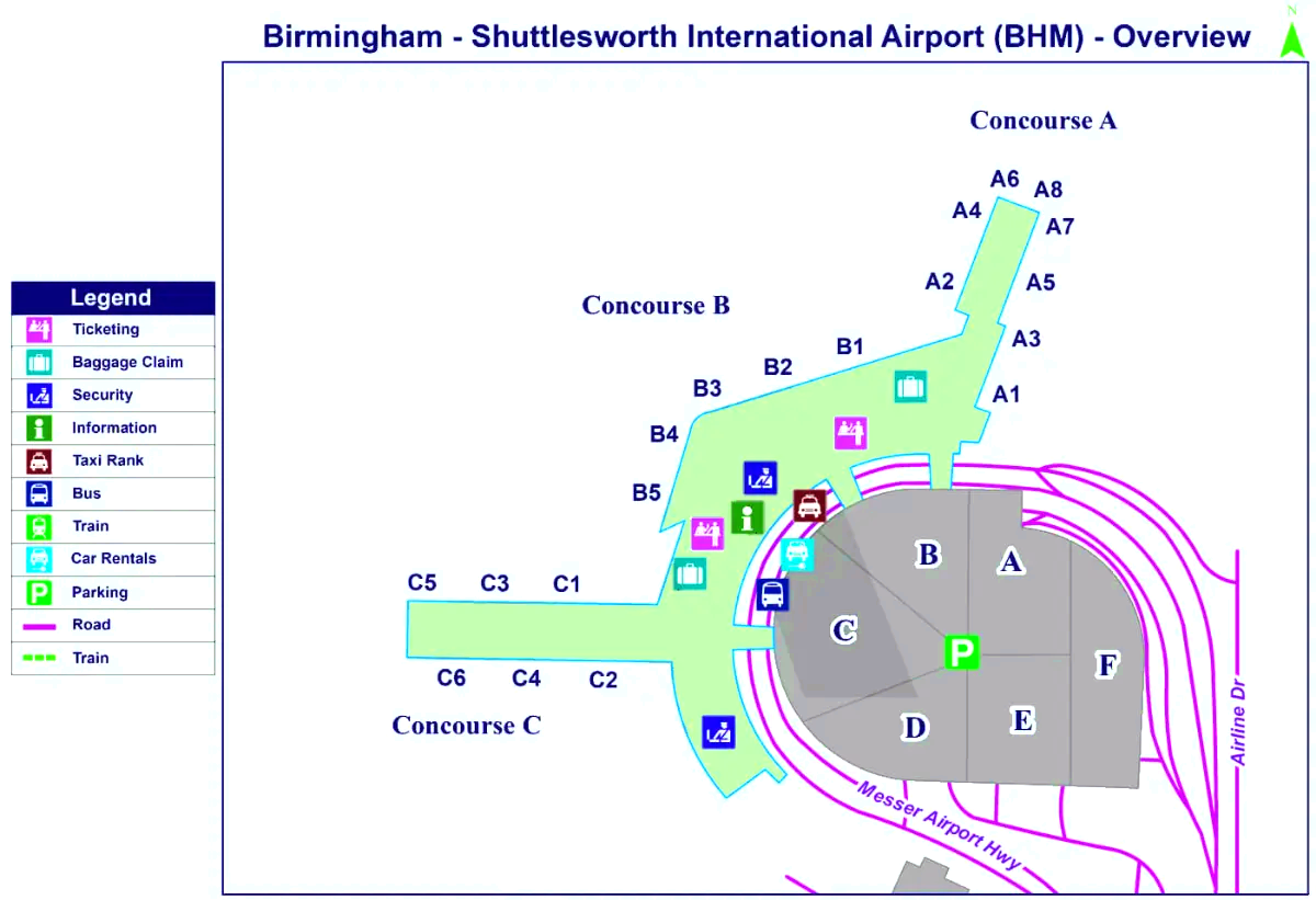 Internationale luchthaven Birmingham-Shuttlesworth