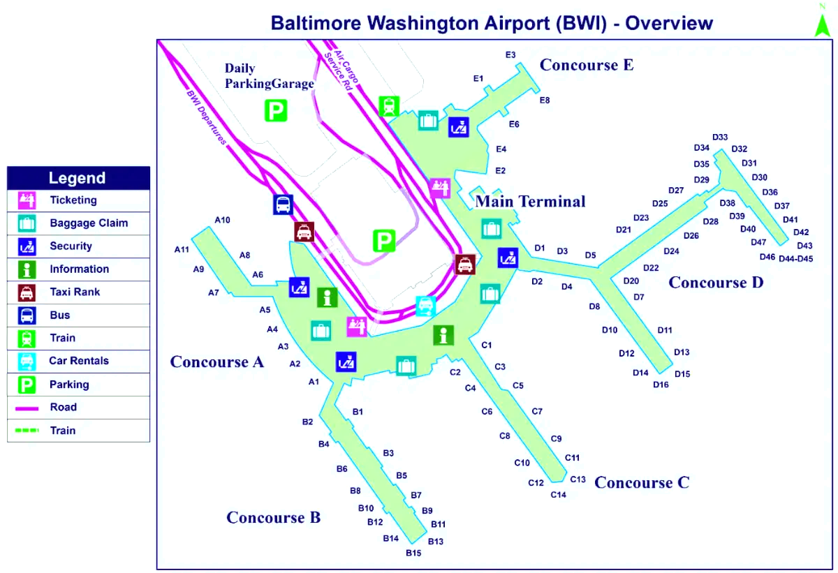 Internationale luchthaven Thurgood Marshall van Baltimore/Washington