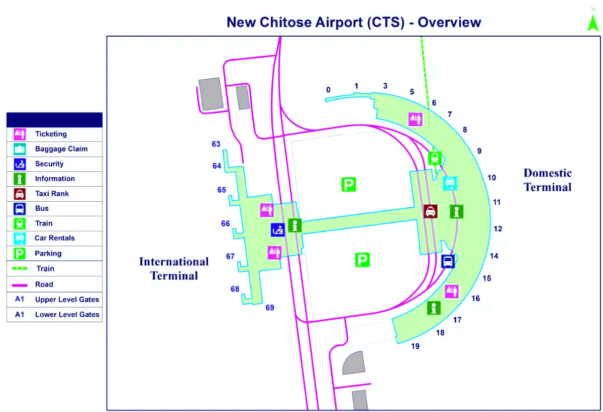 Nieuwe luchthaven Chitose