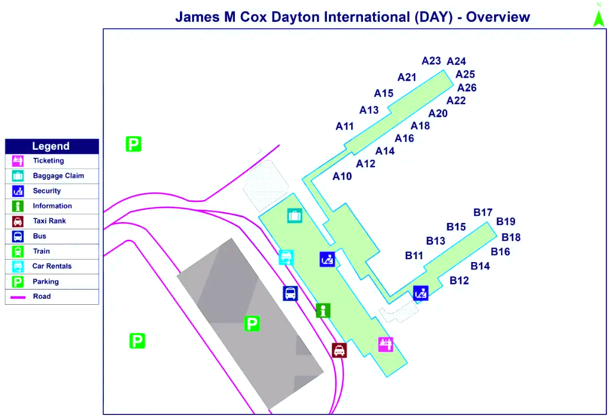 James M. Cox Internationale luchthaven Dayton