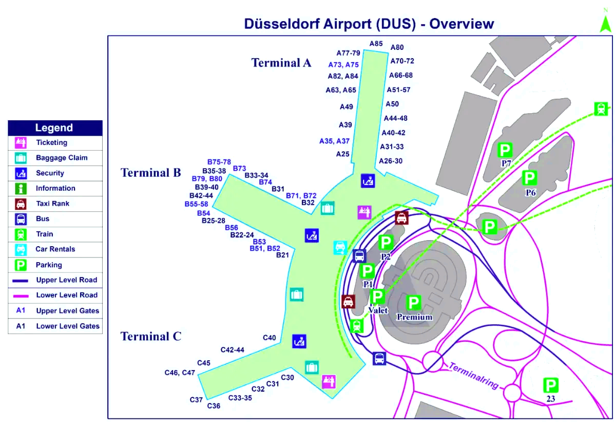 Internationale luchthaven Düsseldorf