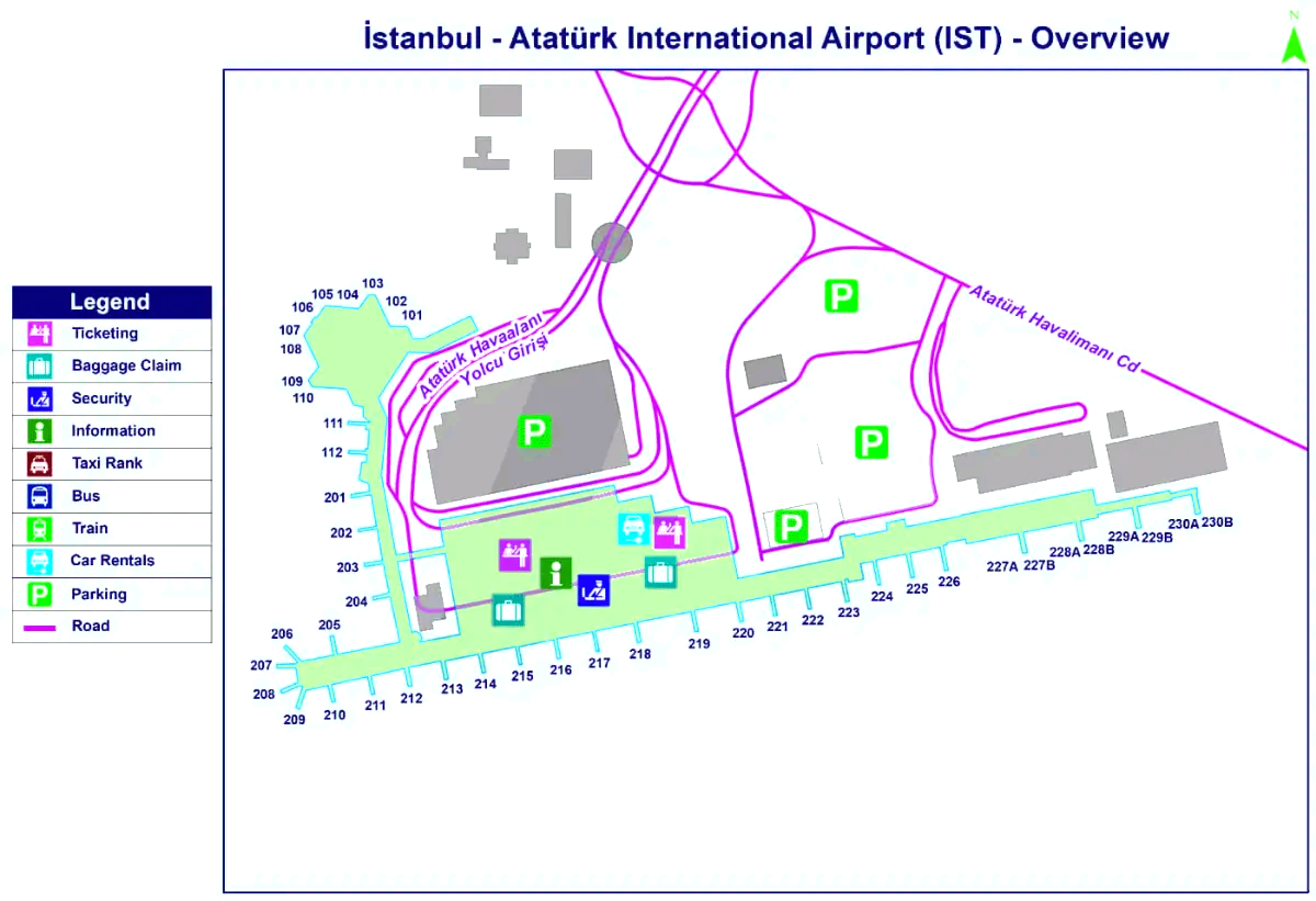 De luchthaven van Istanbul