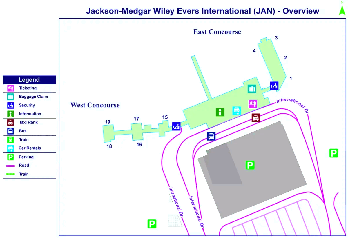 Internationale luchthaven Jackson-Medgar Wiley Evers