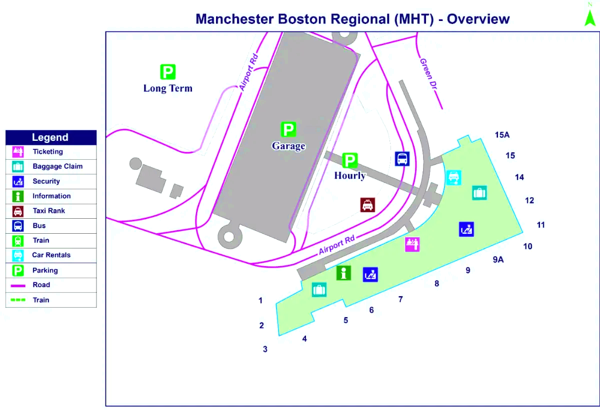 Regionale luchthaven Manchester-Boston