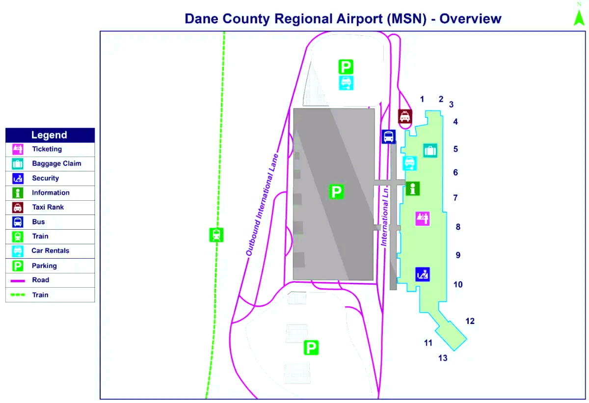 Regionale luchthaven Dane County