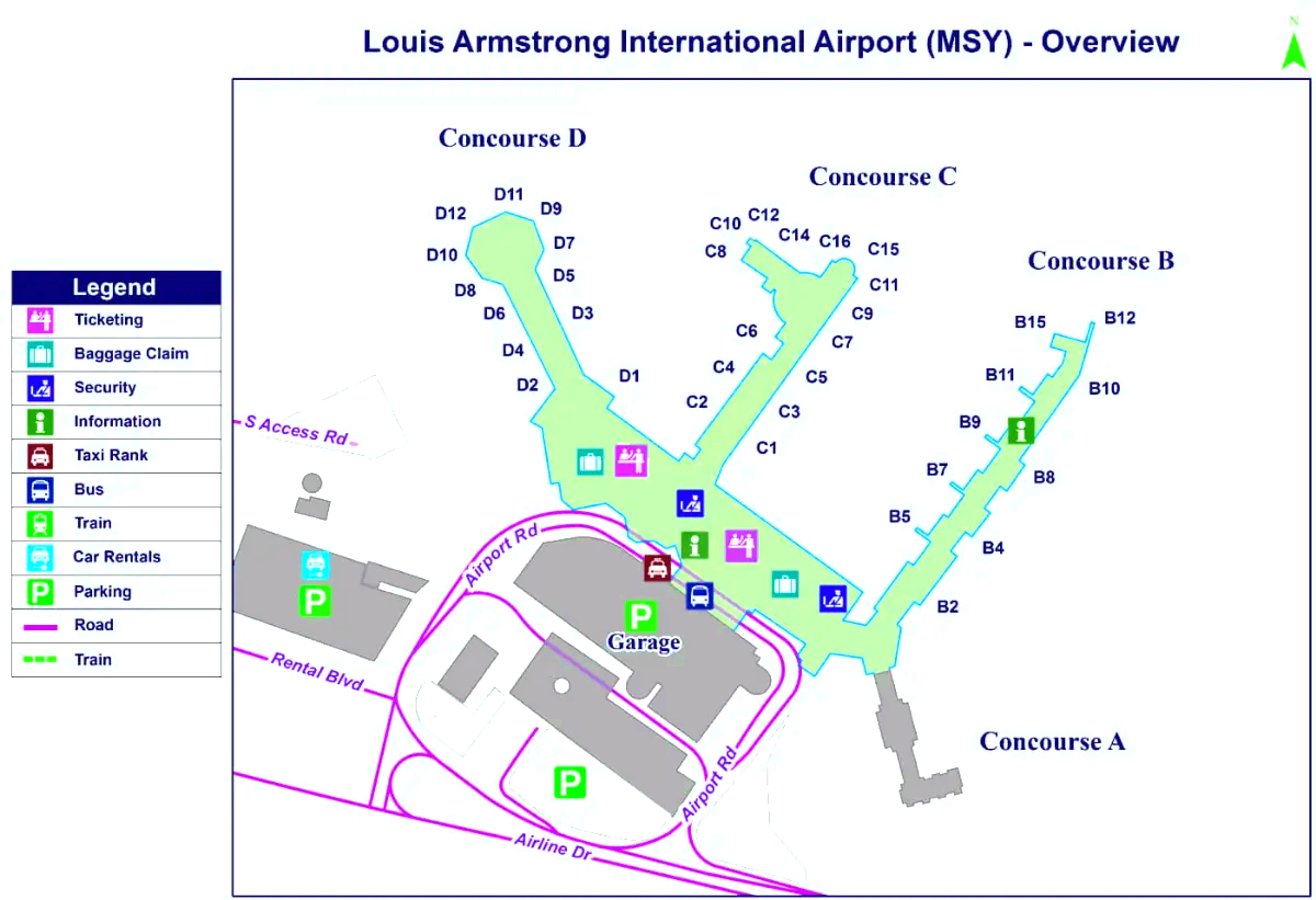 Internationale luchthaven Louis Armstrong New Orleans