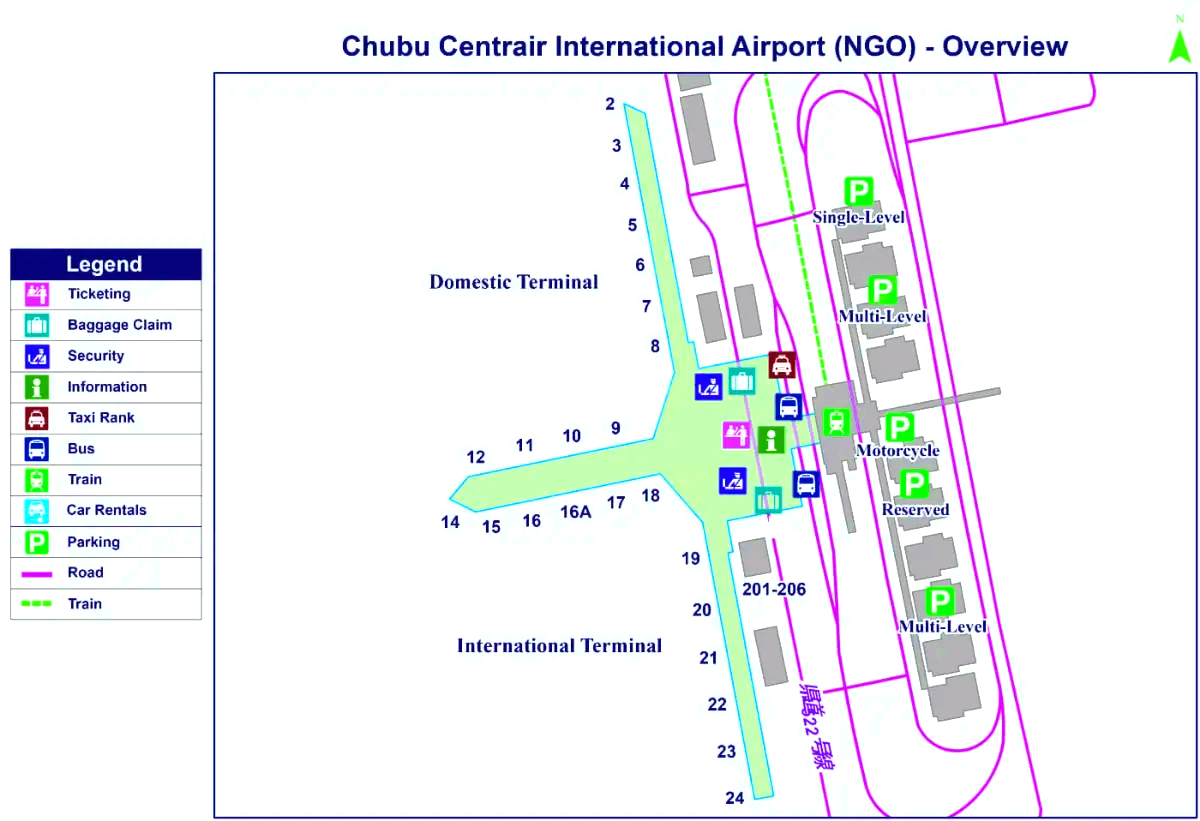 De internationale luchthaven Chubu Centrair