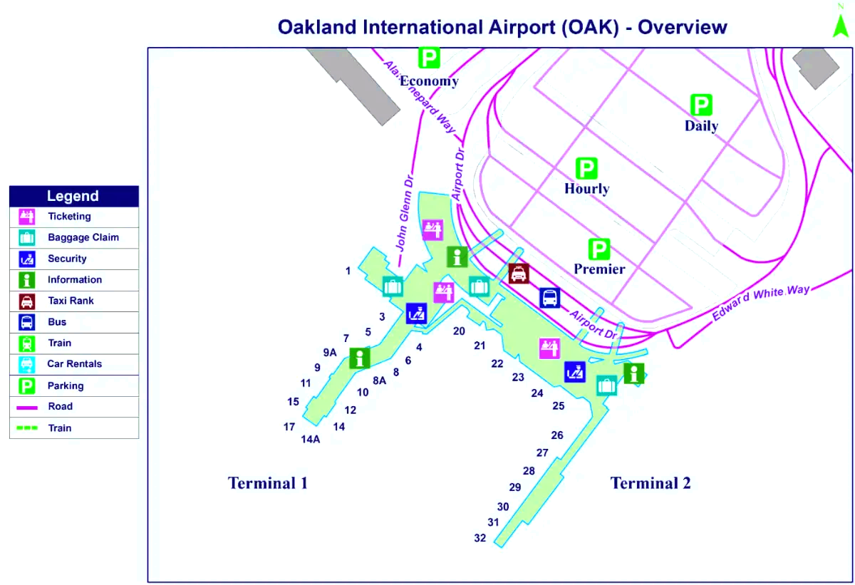 Internationale luchthaven van Oakland