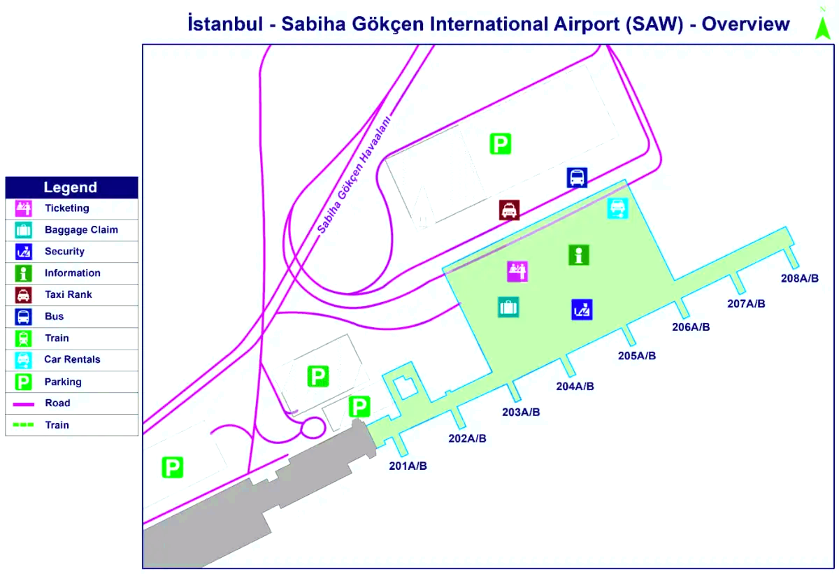 De internationale luchthaven Sabiha Gökçen