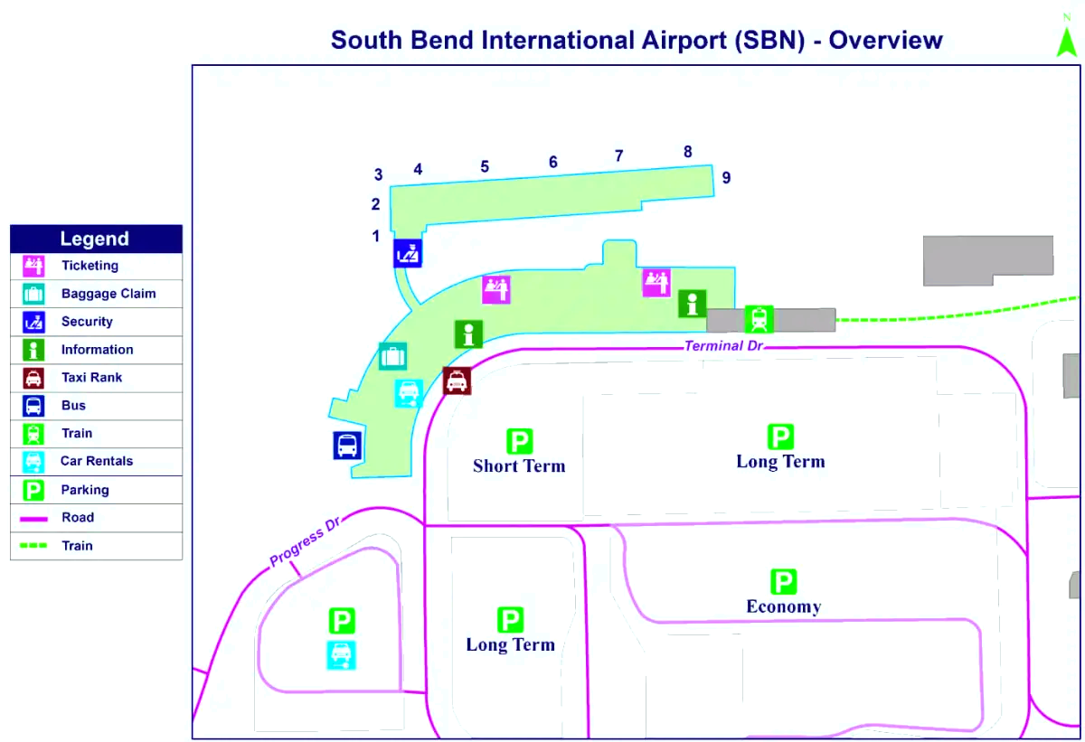 Internationale luchthaven South Bend