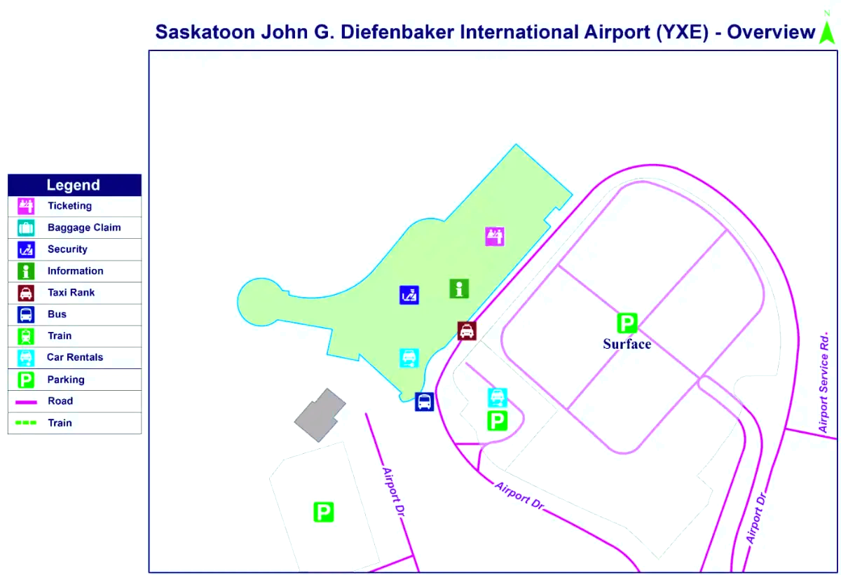 Saskatoon John G. Diefenbaker Internationale Luchthaven